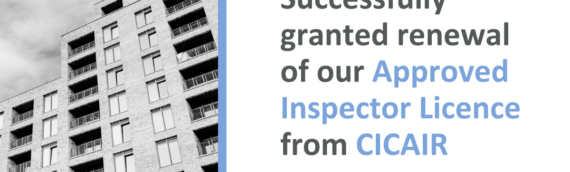 Successfully granted Approved Inspector Licence Renewal