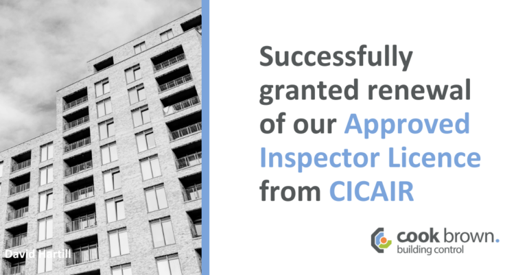 Successfully granted Approved Inspector Licence Renewal